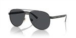 Versace Black Frame Sunglasses with Dark Grey Lenses