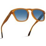 Retro Polarized Large Rectangular Men's Sunglasses