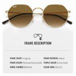 Ray-Ban RB3565 JACK Round Retro Sunglasses Bundle
