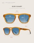 Retro Polarized Large Rectangular Men's Sunglasses