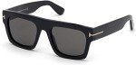 Tom Ford Fausto 01A Black Geometric Sunglasses + Kit