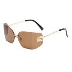 Trendy Rimless Y2K Sunglasses for Men and Women