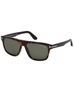 Tom Ford Cecilio Rectangle Sunglasses in Dark Havana
