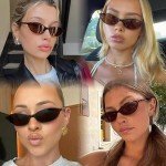 Trendy Y2K Retro Oval Sunglasses for Women