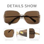 Trendy Rimless Y2K Sunglasses for Men and Women