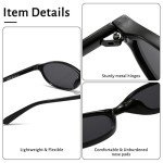Trendy Y2K Retro Oval Sunglasses for Women