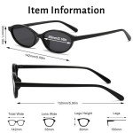 Trendy Y2K Retro Oval Sunglasses for Women
