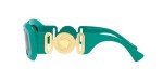 Versace Green Frame Sunglasses with Dark Grey Lenses