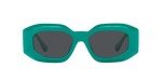 Versace Green Frame Sunglasses with Dark Grey Lenses