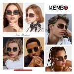 KENBO Futuristic Rimless Y2K Shield Sunglasses