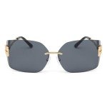 KENBO Futuristic Rimless Y2K Shield Sunglasses
