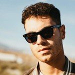 AO Saratoga Black Polarized Sunglasses with Gray Lenses