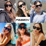 FEISEDY Vintage Cat Eye Sunglasses for Women