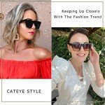 FEISEDY Vintage Cat Eye Sunglasses for Women