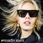 FEISEDY Vintage Cat Eye Sunglasses for Women