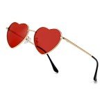 JOVAKIT Polarized Heart Sunglasses for Women