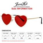 JOVAKIT Polarized Heart Sunglasses for Women