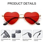 JOVAKIT Polarized Heart Sunglasses for Women