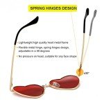JOVAKIT Polarized Heart Sunglasses for Women
