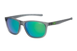 O'NEILL Polarized Square Sport Sunglasses - Matte Gray/Lime