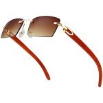 Hip-Hop Style Rimless Rectangle Sunglasses for All