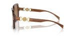Versace Women's Transparent Brown Sunglasses 55MM