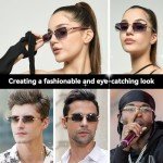Hip-Hop Style Rimless Rectangle Sunglasses for All