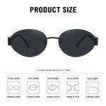 Trendy Oval Sunglasses for Women – 2 Pack
