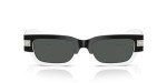 Versace Black/White Frame Sunglasses with Dark Lenses
