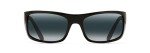 Maui Jim Peahi Polarized Wrap Sunglasses - Gloss Black