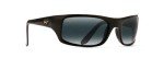 Maui Jim Peahi Polarized Wrap Sunglasses - Gloss Black