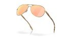 Oakley Women's Feedback Aviator Sunglasses, Gold/Rose