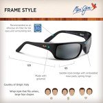 Maui Jim Peahi Polarized Wrap Sunglasses - Gloss Black
