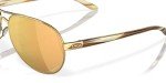 Oakley Women's Feedback Aviator Sunglasses, Gold/Rose
