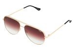 Quay High Key Large Gold Polarized Aviators