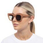 Le Specs AIR HEART Caramel Women's Sunglasses