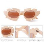 Light Pink Cat Eye Flower Sunglasses for Everyone