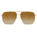 Vintage Oversized Polarized Square Sunglasses - Gold/Brown