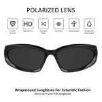 Retro Y2K Oval Polarized Sunglasses for All