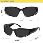 Retro Y2K Oval Polarized Sunglasses for All