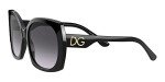 Dolce & Gabbana Women's Round Sunglasses, Black/Grey