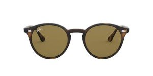 Ray-Ban RB2180 Round Light Havana Sunglasses