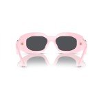 Versace Pink Irregular Sunglasses with Dark Grey Lenses