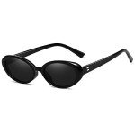 Ladies Retro Cat Eye Oval Sunglasses