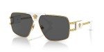 Versace Gold Frame Sunglasses with Dark Grey Lenses
