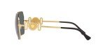 Versace Women's Gold Frame Sunglasses with Grey Lenses