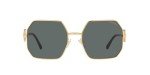 Versace Women's Gold Frame Sunglasses with Grey Lenses