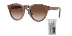 Burberry Reid Round Sunglasses with Eyewear Kit