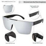 FEISEDY Polarized Oversized Square Sunglasses for Sports