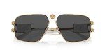Versace Gold Frame Sunglasses with Dark Grey Lenses